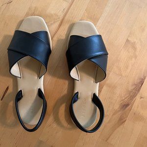 Nisolo All-Day Cross Strap Sandal - Black - size 8